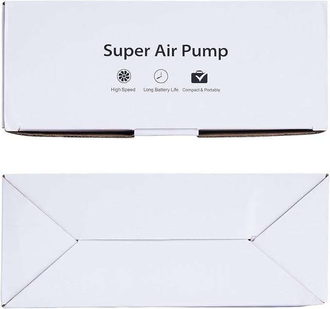 Dr.meter Air Mattress Pump, Rechargeable 6000mAh Portable Air Pump, Quick-Fill Electric Air Inflator Deflator for Outdoor Camping Inflatable Bed Pool Boat Float Raft Swimming Rings Vacuum Bag