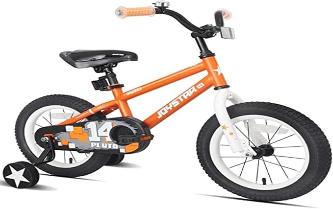 JOYSTAR Pluto 12 14 16 18 20 Inch Kids Bike with Light Up Training Wheels, Kids' Bicycle for Boys Girls Age 3-12 Years, Children Bikes, Multiple Colors