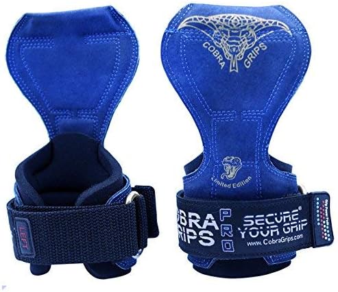 Cobra Grips PRO Weight Lifting Gloves Heavy Duty Straps Alternative Power Lifting Hooks for Deadlifts Adjustable Neoprene Padded Wrist Support Bodybuilding