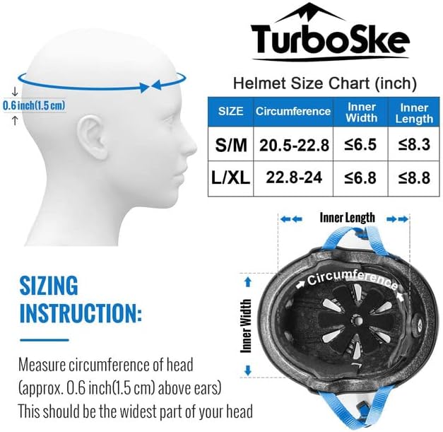 Skateboard Helmet, BMX Helmet, Multi-Sport Helmet, Bike Helmet for Kids, Youth, Men, Women