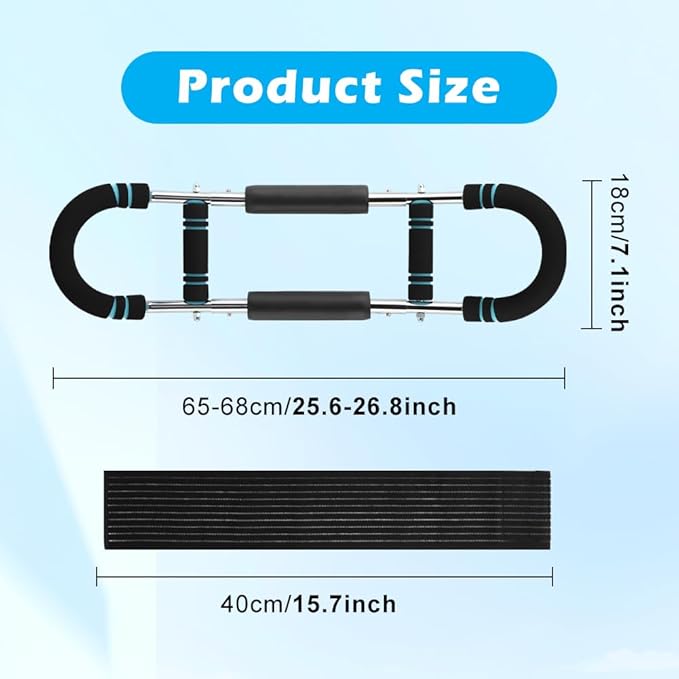 Twister Arm Trainer, 40-100lb Adjustable Power Twister Bar, Arm Trainer with Chest Workout Equipment, Detachable Design Fitness Machine for Home & Gym