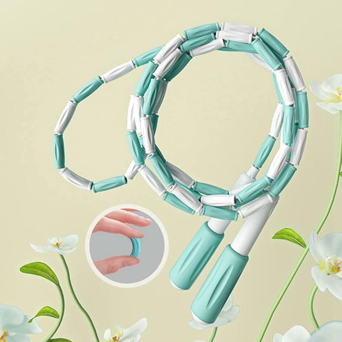 Jump Rope for Kids Soft Beaded Skipping Rope Adjustable Length Tangle Basic Jump Ropes for Fitness School Exercise Equipment for Kids,Women,Men Perfect Weight Loss 9 FT