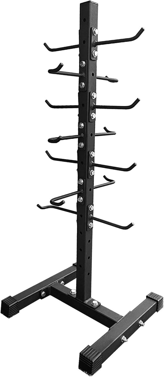 Cable Attachment Rack for Lat Pull Down Bar, Heavy Duty Steel Lat Bar Organizer, Gym Storage Rack for LAT Pulldown Attachments
