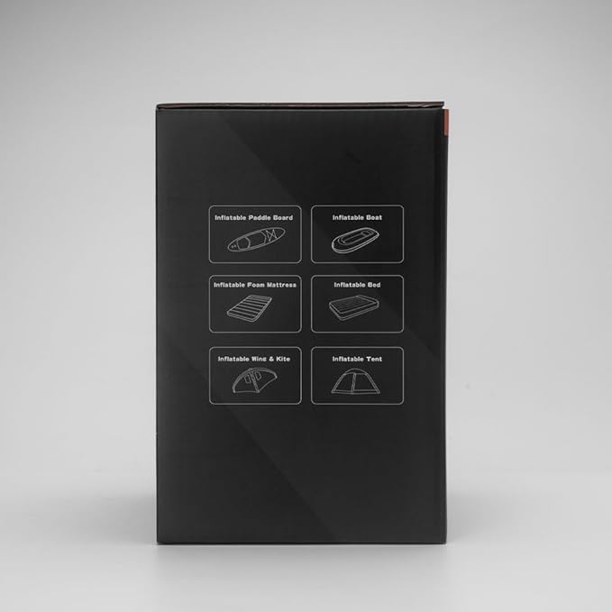 AIRBANK Paddle Board Pump Electric 20PSI The Puffer Pro, Portable SUP Pump, Dual-Stage Inflation & Auto-Off Air Pump for Stand up Paddle Boards, Kayak, Inflatables, Boats, Tent, Kite Wings