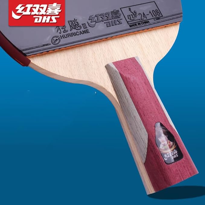 Double Happiness DHS Ping Pong Paddles Professional Table Tennis Racket with Carrying Case - ITTF Approved Rubber for Tournament Play