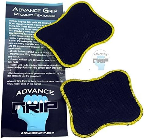 Advance Grip - Multi Purpose Fitness Lifting Double Sided Neoprene Grips Gloves 1 Pair Weight Lifting Training Glove Workout Gym Palm Exercise Gloves Men & Women Grip Pad