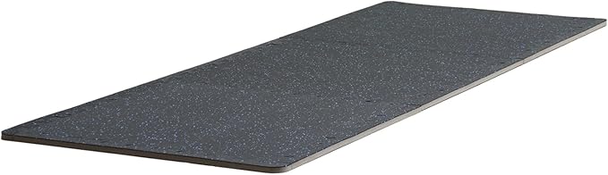 VEVOR 0.56 Inch Thick Gym Floor Mats, Rubber Top with EVA Foam, 25" x 25" Gym Flooring Workout Mats, Interlocking Puzzle Gym Mats for Gym, Home, Garage