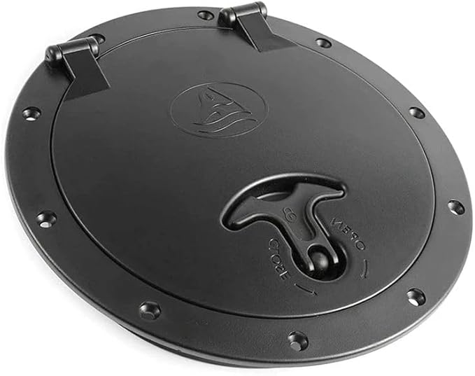 Hatch Cover Deck Plate ABS Easy Install Accessories Hatch Cover with Red Waterproof Bag and Fasteners for Kayak Boat Fishing Rigging