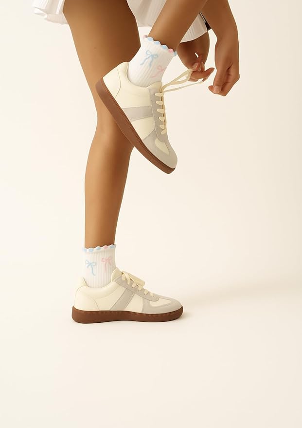 Crew Half Calf Grip Socks, Cutest Fruits Pilates Socks, Ruffle socks, Non-Slip, Barre Yoga Fitness