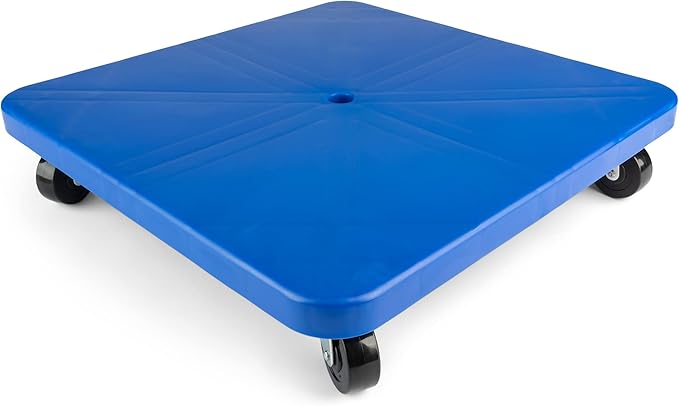 Champion Sports Scooter Board – Choice of Handles or No Handles, Durable Plastic Scooters for Youth Gym & PE Class, Indoor & Outdoor Play, Non-Marring Wheels, Multiple Sizes & Colors