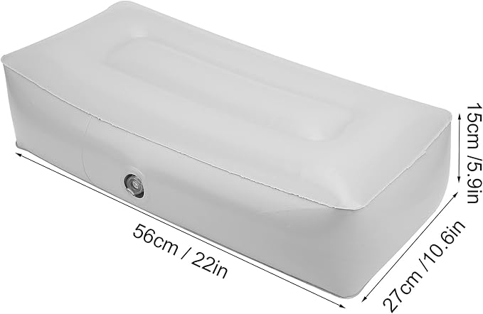 Kayak Inflatable Seat Cushion, Pack of 2 Soft PVC Inflatable Seat Cushion Portable Fishing Boat Cushion for Kayak Inflatable Boat Fishing Boat Outdoor Projects, Gray