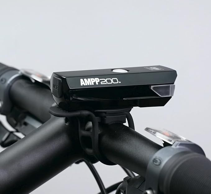 CATEYE AMPP USB Rechargeable Bike Light – High Visibility Super Bright OptiCube™ Headlight for Commuters, Road Cyclists & Mountain Bikers, Day & Night Riding Modes, IPX4 Waterproof, Tough & Durable