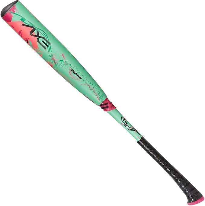 Axe | Warp | USSSA Youth Baseball Bat | Drop -10/-8/-5 | 3-Piece Composite | 2 3/4" Barrel | Green/Pink
