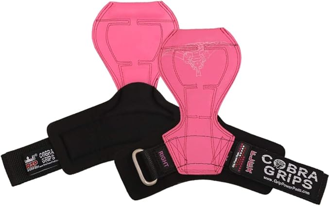 2018 Cobra Grips Flex Model Weight Lifting Gloves Heavy Duty Straps Alternative Power Lifting Hooks for Deadlifts with Padded Wrist Wrap Support Bodybuilding