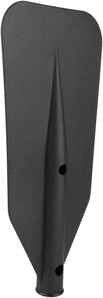 Kayak Paddle Blade, Kayaking Canoe Floating Paddles Oar Small Boat Leaf Replacement Part Kit Inflatable Kayaks Paddle Handle Adjustable Lightweight Accessories Portable Dinghy Fishing with Screw Black