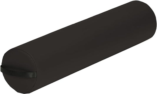 Earthlite Bolster Pillow Full Round – Durable Massage Bolster, 100% PU Upholstery incl. Strap Handle/Professional Quality for Massage Table/Back Pain Relief