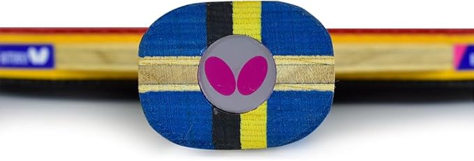 Butterfly Nakama Shakehand Ping Pong Paddle - Recommended for Beginner & Intermediate Level Players - Includes Two Free 40+ Balls - International Table Tennis Federation Approved