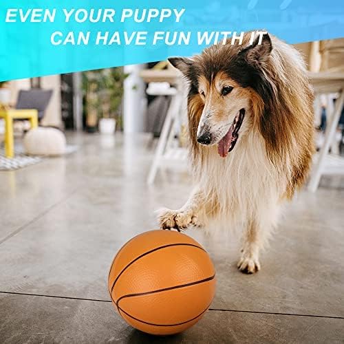 6" Mini Basketball for Kids & Adults, Indoor Basketball for Over-Door Hoop, Toddler Balls Arcade Game 5 Pack