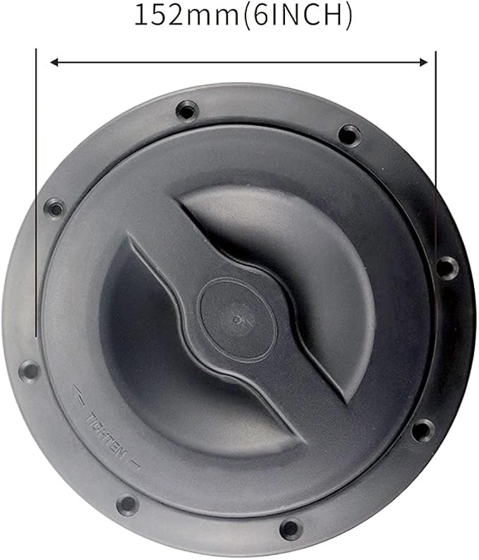 Hatch Cover Deck Plate ABS Easy Install Accessories Hatch Cover with Red Waterproof Bag and Fasteners for Kayak Boat Fishing Rigging