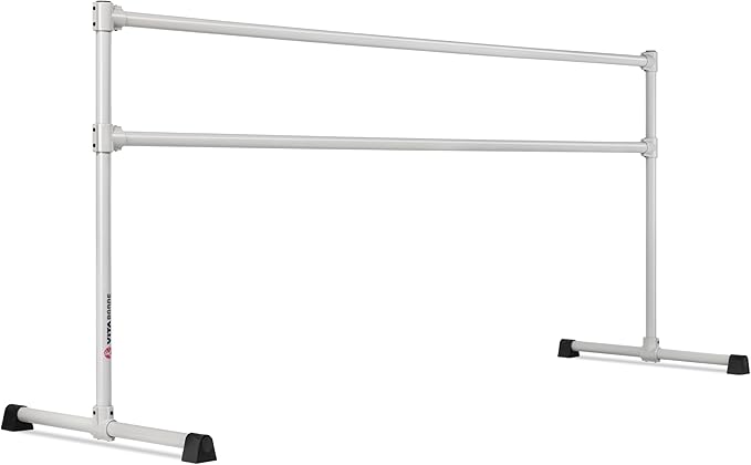 VITA Barre Portable Freestanding Double Ballet Barre, Extreme, Steel | Fixed Height, Made in USA, Home or Gym Exercise Equipment for Kids & Adults | Dance, Fitness, Pilates