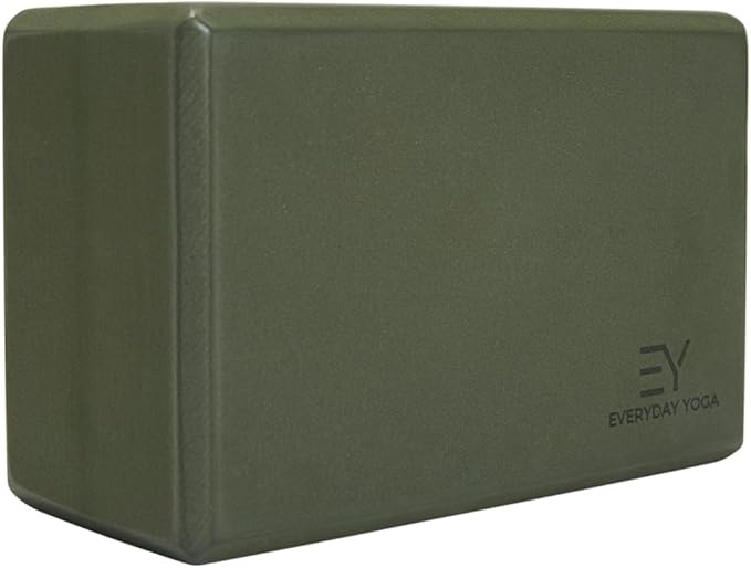 𝗘𝘃𝗲𝗿𝘆𝗱𝗮𝘆 𝗬𝗼𝗴𝗮 Foam Block with Soft Non-Slip Surface for Stability, Balance, and Deepen Stretches - Ideal for Yoga, Pilates, and Meditation Accessories (Sold Singular)