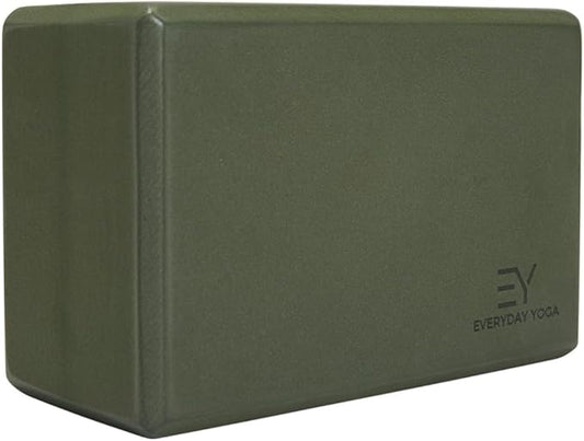𝗘𝘃𝗲𝗿𝘆𝗱𝗮𝘆 𝗬𝗼𝗴𝗮 Foam Block with Soft Non-Slip Surface for Stability, Balance, and Deepen Stretches - Ideal for Yoga, Pilates, and Meditation Accessories (Sold Singular)
