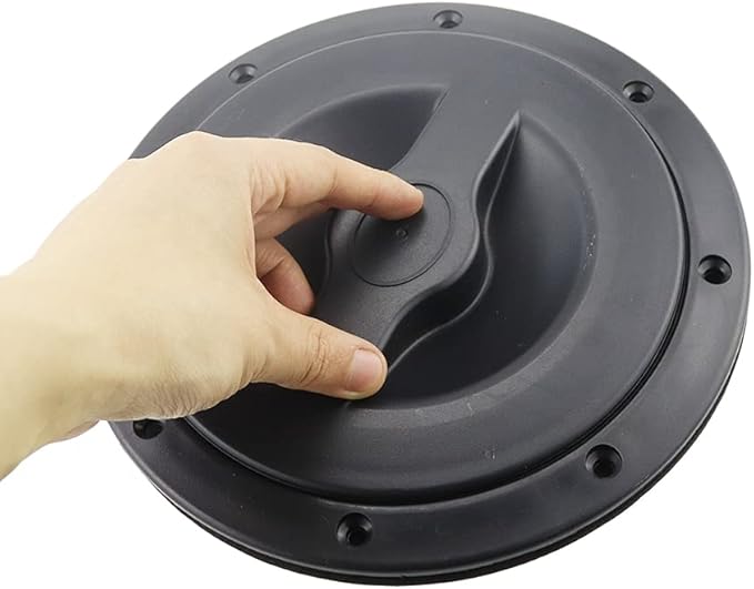 Hatch Cover Deck Plate ABS Easy Install Accessories Hatch Cover with Red Waterproof Bag and Fasteners for Kayak Boat Fishing Rigging