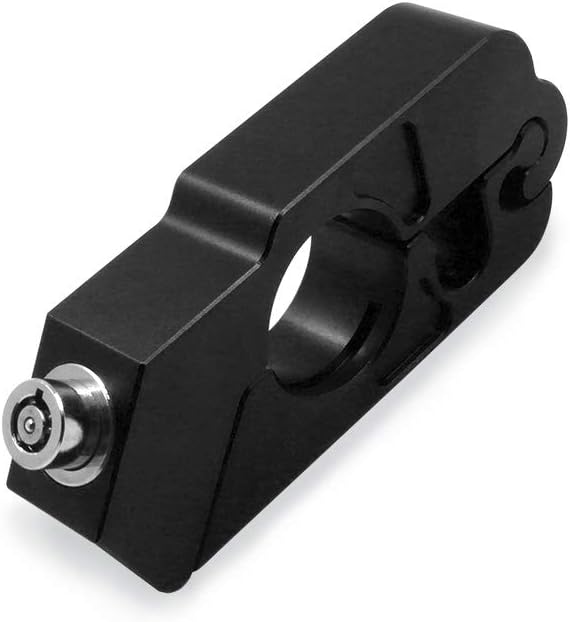 BAIONE Motorcycle Grip Lock Handlebar Throttle Security Lock Anti-Theft Scooters fit for ATV Motorcycles Dirt Street Bike (Black)