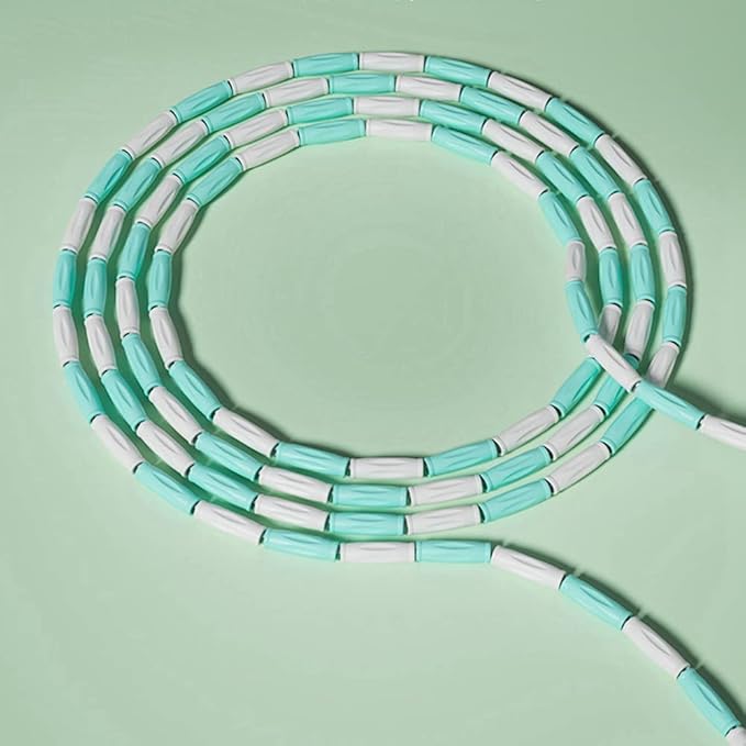 Jump Rope for Kids Soft Beaded Skipping Rope Adjustable Length Tangle Basic Jump Ropes for Fitness School Exercise Equipment for Kids,Women,Men Perfect Weight Loss 9 FT