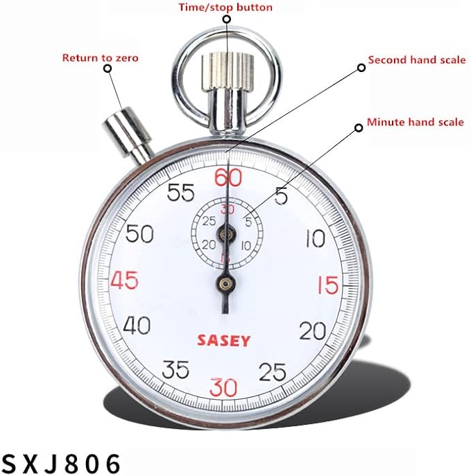Mechanical Stop Watch Sports Chronograph Running Timer Handheld Stopwatch (SXJ806)