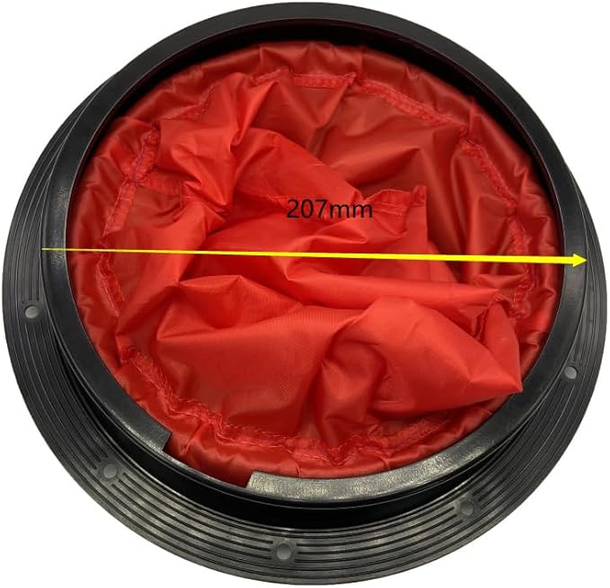 6/8/9 Inch Round Hatch Cover Deck Plate ABS Accessories Hatch Cover with Red Waterproof Bag for Kayak Boat Fishing Rigging