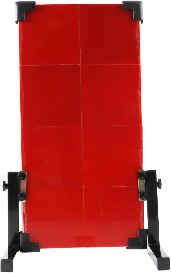 Table Tennis Rebound Board Rebounder with 8 Red Rubbers, Improved 2nd Generation Pingpong Return Board Self Training Equipment, Indoor/Outdoor Ping-Pong Table Rebound Board