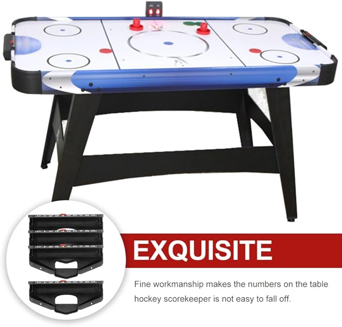 Kisangel 4pcs Table Hockey Accessories Air Hockey Billiards Accessories Desktop Accessories Plastic Scoring Units Foosball Balls Replacement Hockey Table Score Air Hockey Score Keeper Puck