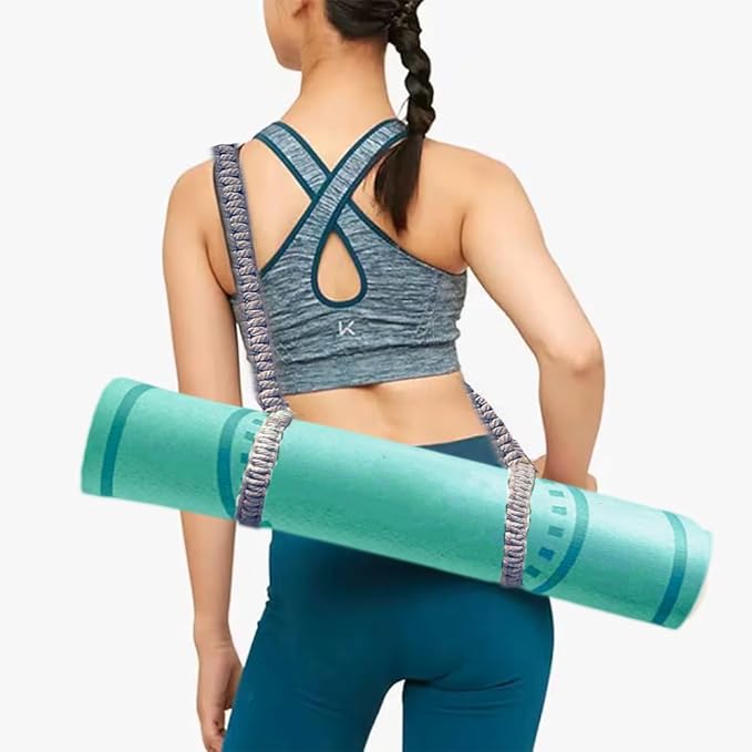 kiido Macrame Yoga Mat Carrying Strap [MAT NOT Included], Hand Woven Multi-Purpose Strap/Carrier