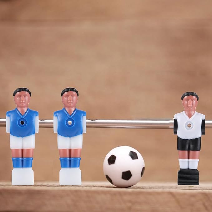 BESPORTBLE Pcs Foosball Replacement Players Set, Durable Abs Simulation Football Athletes, Assorted Colors, 4.33 Inch for Standard Foosball Table Rods, Ideal for Home Game Rooms and Parties