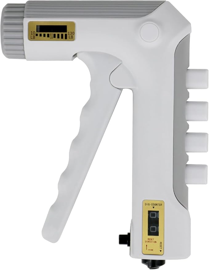 HXD-ERGO Grip Strength Trainer with Finger Exerciser, Adjustable Resistance Hand Gripper, Hand Exerciser with Counting for Muscle Building(10-130 LBS)