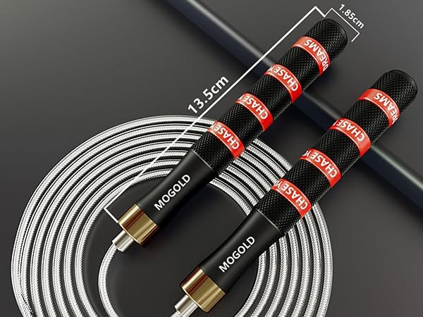 Pro Adjustable Speed Jump Rope - 10ft 4mm PVC Steel Wire with Dual Ball Bearings & 360° Spin - Metal/Rubber Ergonomic Grips for CrossFit, HIIT, Weight Loss, Home Gym Workouts for Men & Women