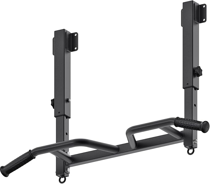 SELEWARE Heavy Duty Welded Pull Up Bar, Versatile Doorway Wall Mount, Joist Mounted, and Ceiling Mounted Chin Up Bars, Thick Metal Sturdy Construction for Full Body Workouts Support 500 lbs