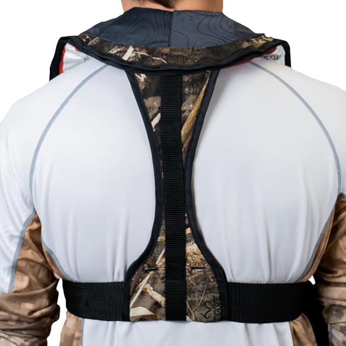 BLUESTORM Stratus 35 Inflatable Life Jacket PFD for Adults | US Coast Guard (USCG) Approved Automatic Self Inflating Life Vest Preserver with Manual Ripcord