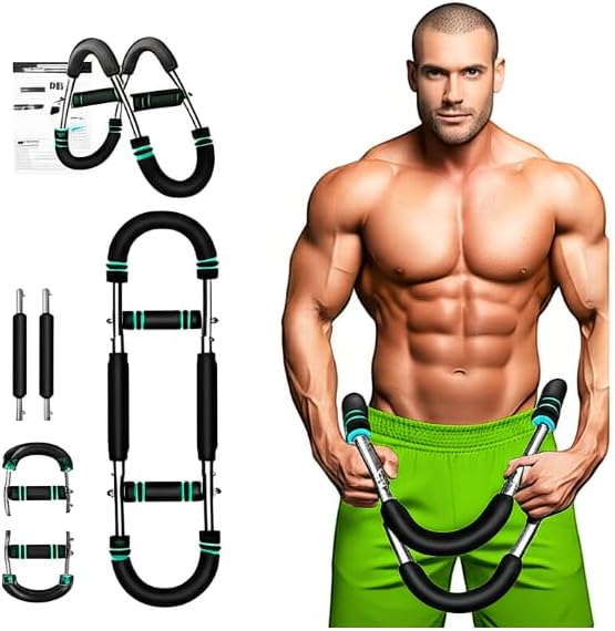 Twister arm Trainer, 40-100 lb Adjustable Resistance,Chest and Upper Body Exercise Equipment,arm trainer for men &women,chest trainer for men,chest press machine,chest clip muscle, chest workout