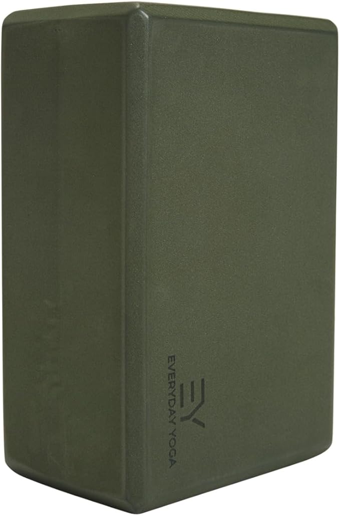 𝗘𝘃𝗲𝗿𝘆𝗱𝗮𝘆 𝗬𝗼𝗴𝗮 Foam Block with Soft Non-Slip Surface for Stability, Balance, and Deepen Stretches - Ideal for Yoga, Pilates, and Meditation Accessories (Sold Singular)