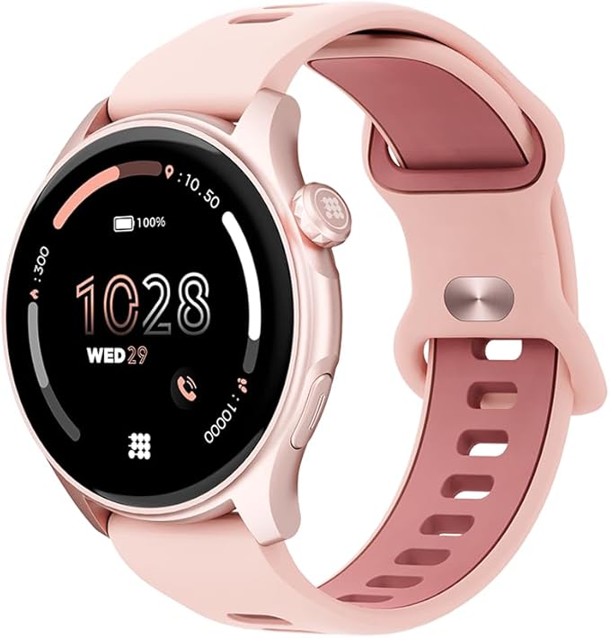 Cubitt Aura Smartwatch/Fitness Tracker with 1.43" Touch AMOLED Screen, Bluetooth Calling, 60+ Sports, Blood Oxygen, Heart Rate, Stress/Sleep Monitor, Waterproof, Step Counter, Compass Support