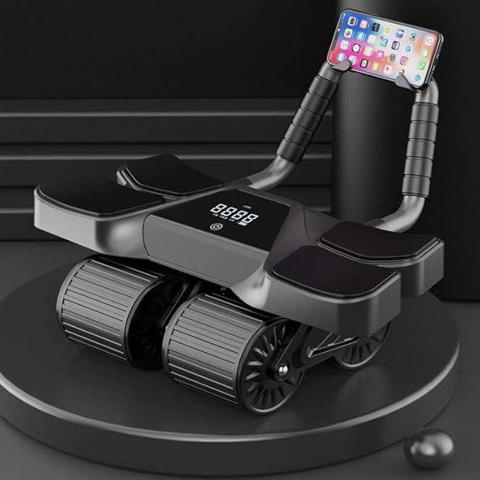 2025 First Ever Calorie Counting Ab Roller High-Performance Abdominal Exercise Machine with Automatic Rebound