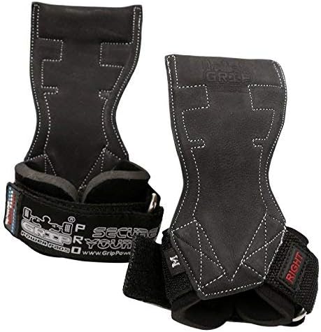 Lifting Grips PRO Weight Gloves Heavy Duty Barbell Gymnastics Straps Alternative to Power Hooks Deadlifts Adjustable Neoprene Padded Wrist Wrap