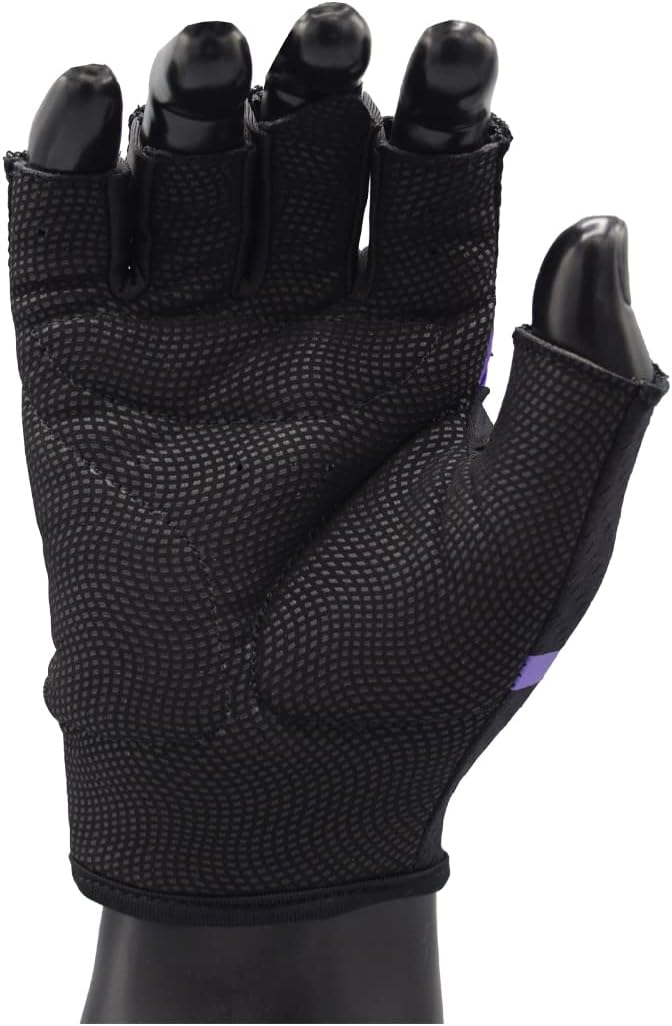MRX Weight Lifting Gloves for Women Breathable Workout Gloves Anti Slip Padded Shock-Absorbing Extra Grip Palm Protection Half Finger Exercise Gloves for Gym, Cycling, Training, Weightlifting