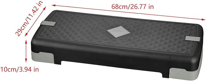 Generic Exercise Step Platform Aerobic Fitness Stepper Adjustable Workout Nonslip Textured Surface Training Load Bearing