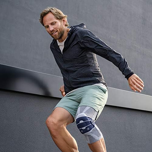 Bauerfeind GenuTrain Knee Support Brace (New Version) - Targeted Support for Pain Relief & Stabilization for Weak, Swollen & Injured Knees & Arthritis - Size 3C, Comfort - Color Black