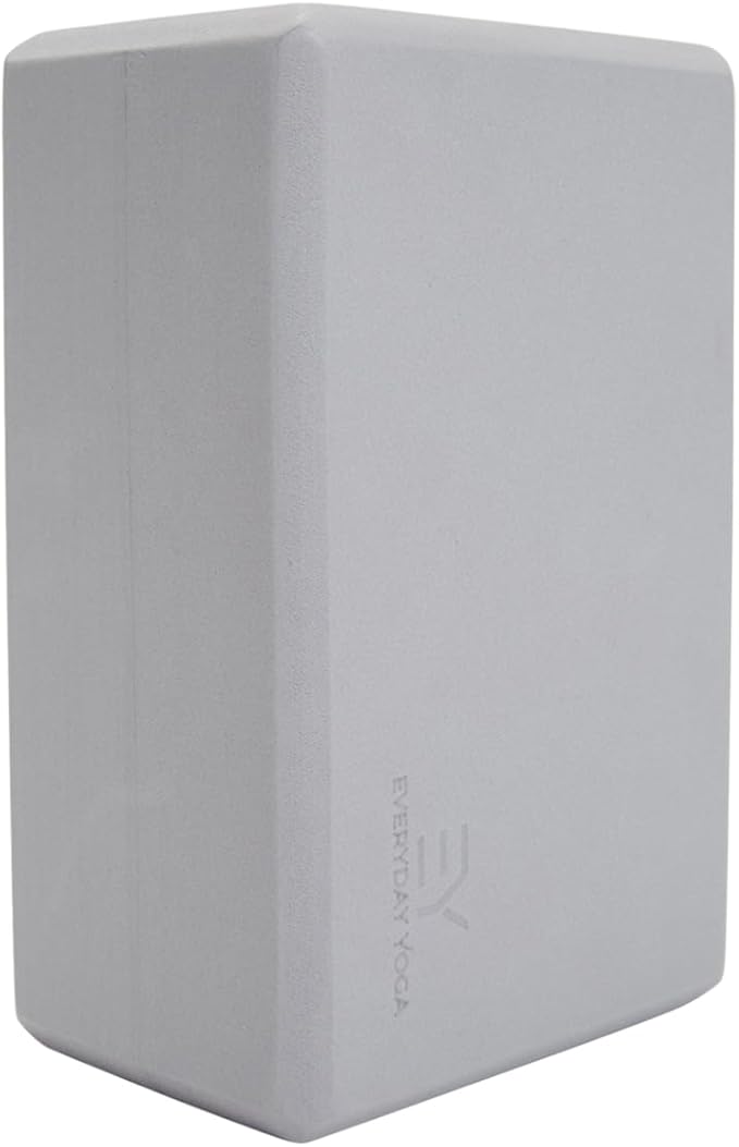 𝗘𝘃𝗲𝗿𝘆𝗱𝗮𝘆 𝗬𝗼𝗴𝗮 Foam Block with Soft Non-Slip Surface for Stability, Balance, and Deepen Stretches - Ideal for Yoga, Pilates, and Meditation Accessories (Sold Singular)