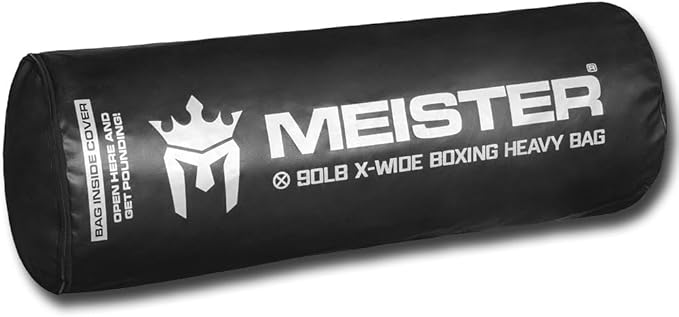 Meister 90lb Filled X-Wide Boxing Heavy Bag w/Double-End Attachment
