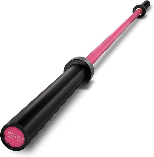 PROOFGOLD 6.6ft/7ft Olympic Barbell Bar 35Lb(15kg)/45LB(20kg) Barbell,Bench Press Bar for Squats and Deadlifts,Olympic Weight Bar for Home Gym,Womens Mens barbell(2inch),500LB/700LB/1000LB
